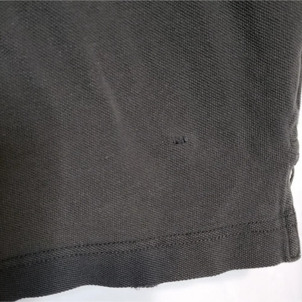 Aeropostale Distressed Regular Fit Dark Grey Short Sleeve Golf Polo L - Picture 7 of 8